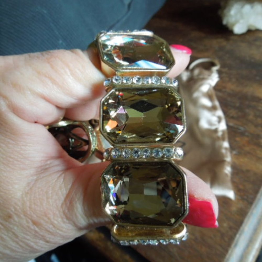 Nwot Cache Chunky Stretch Bracelet & Ring - image 5